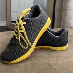 NO Bull Black and yellow Heather trainers